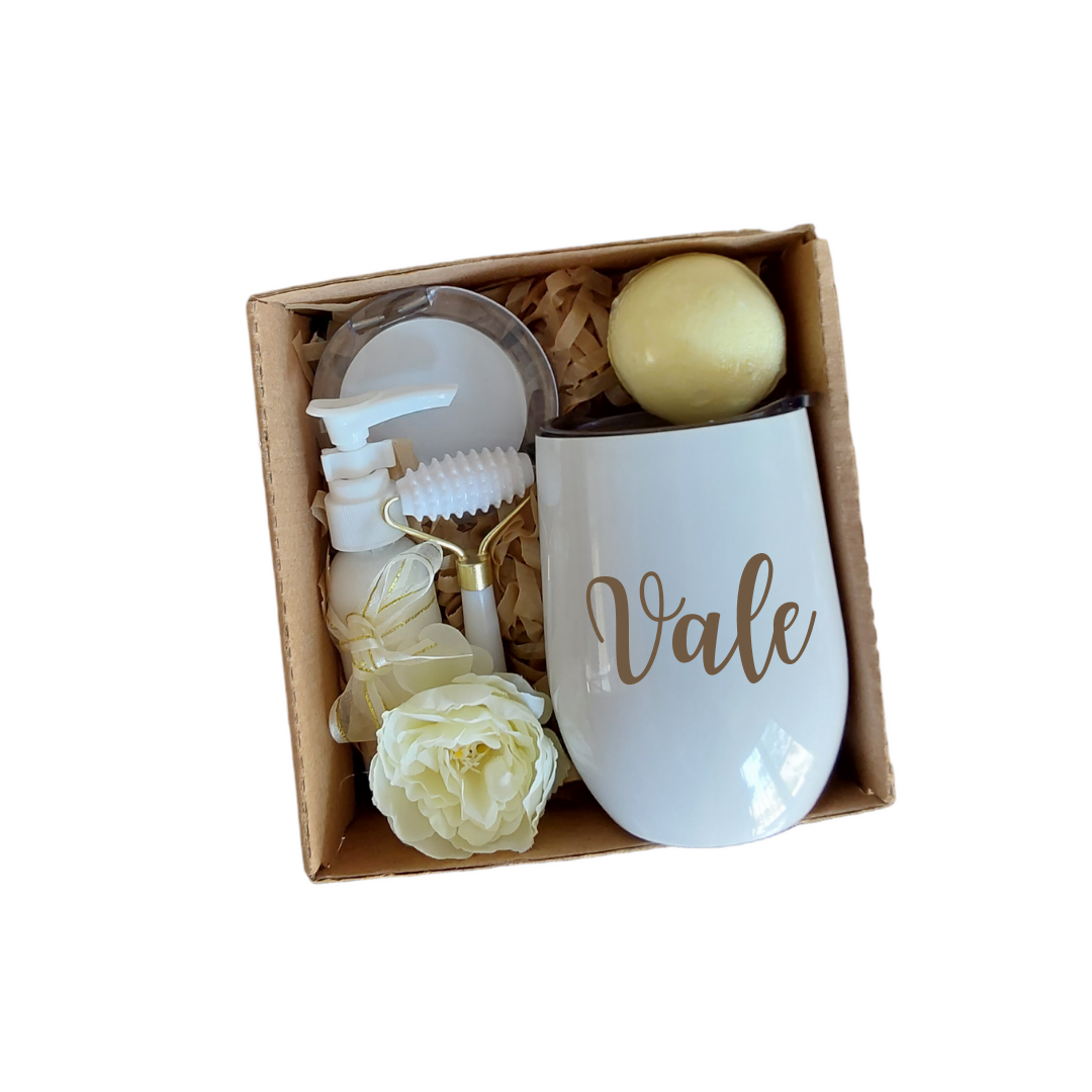 Set de regalo para mujer termo espejo jabón