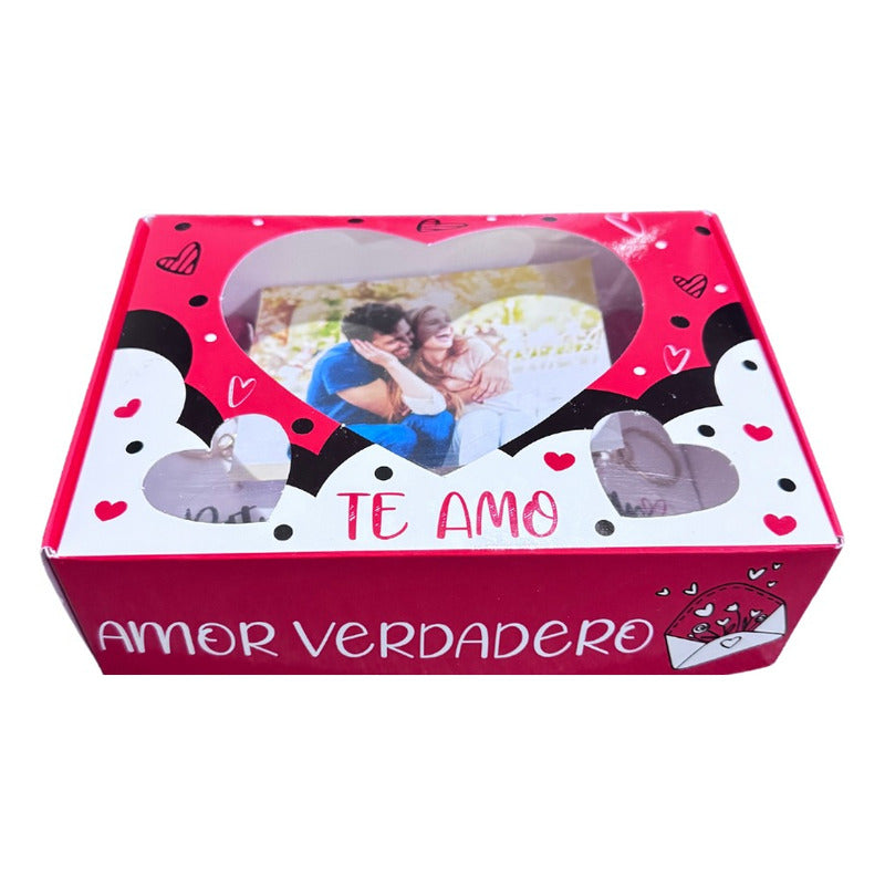 Caja San Valentin Llaveros Con fotografía - Envia Tu Regalo