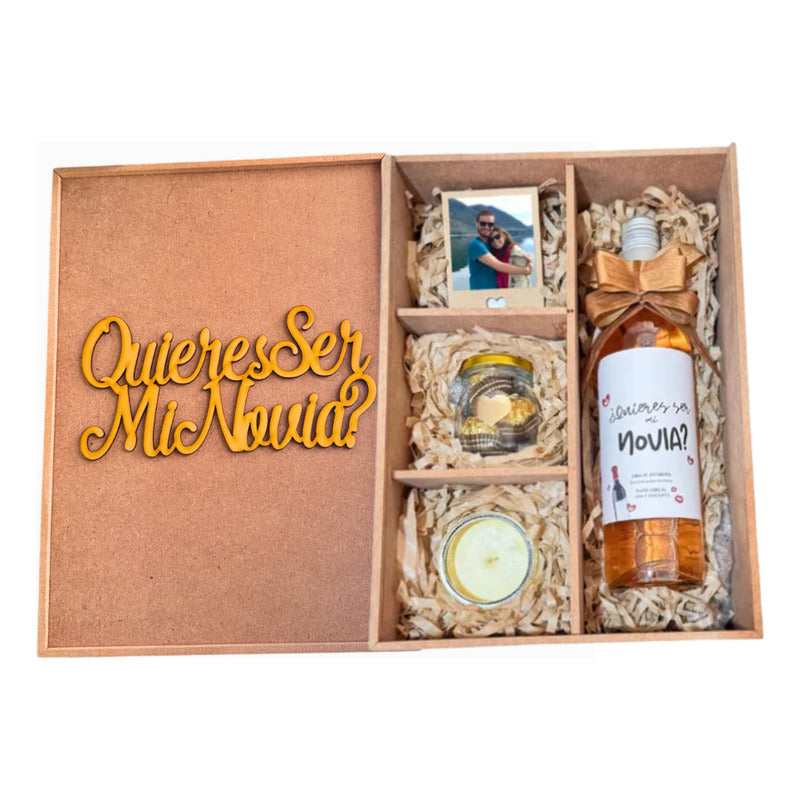 Regalo Caja Personalizable Quieres Ser Mi Novia - Envia Tu Regalo