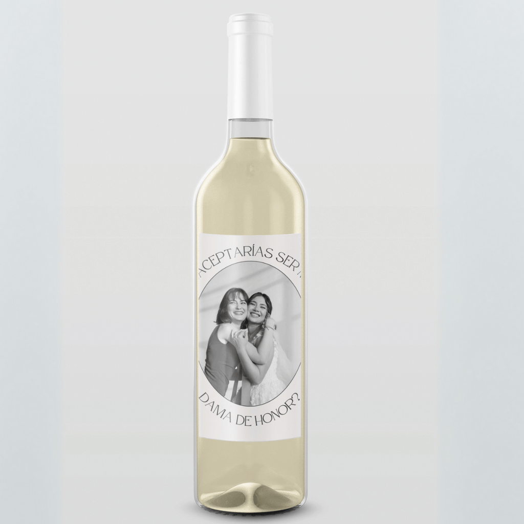 Botella de vino con etiqueta personalizada - Envia Tu Regalo