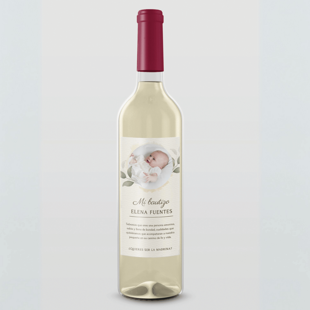 Botella de vino con etiqueta personalizada - Envia Tu Regalo