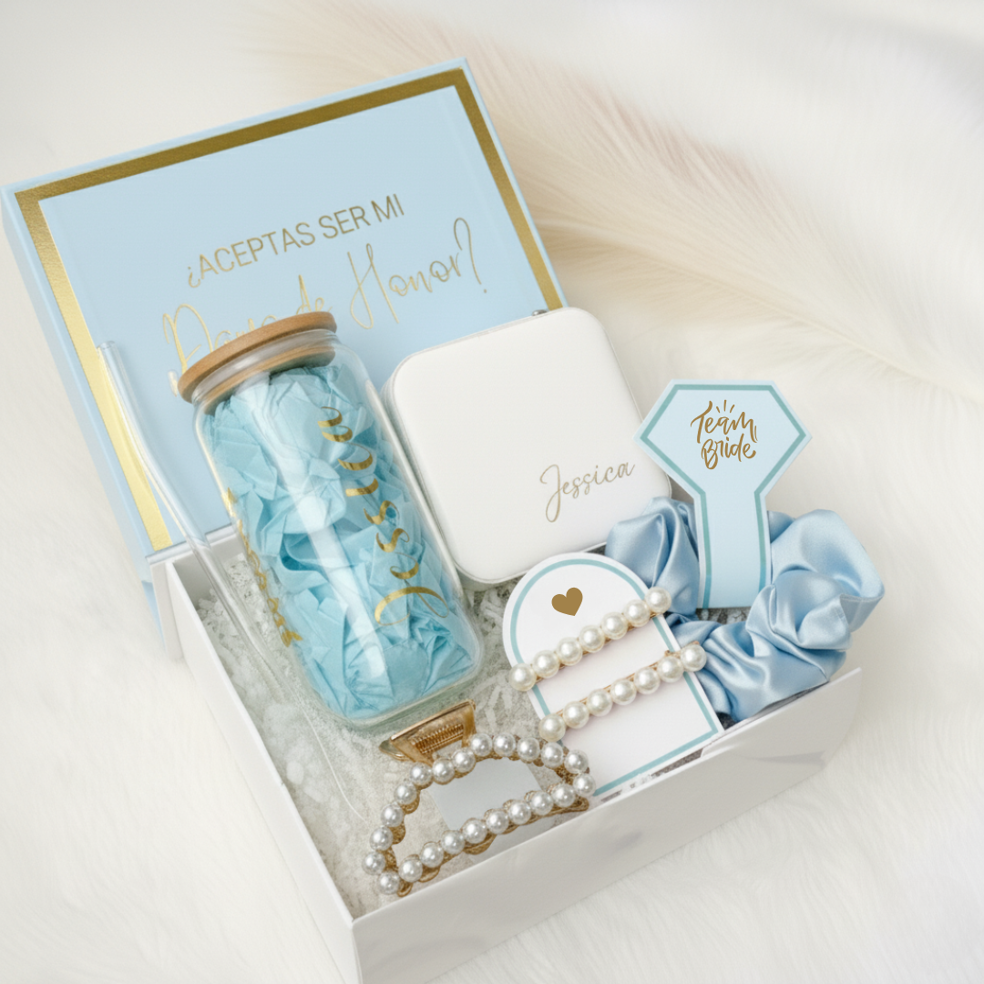 Caja Premium Propuesta Dama De Honor Personalizada