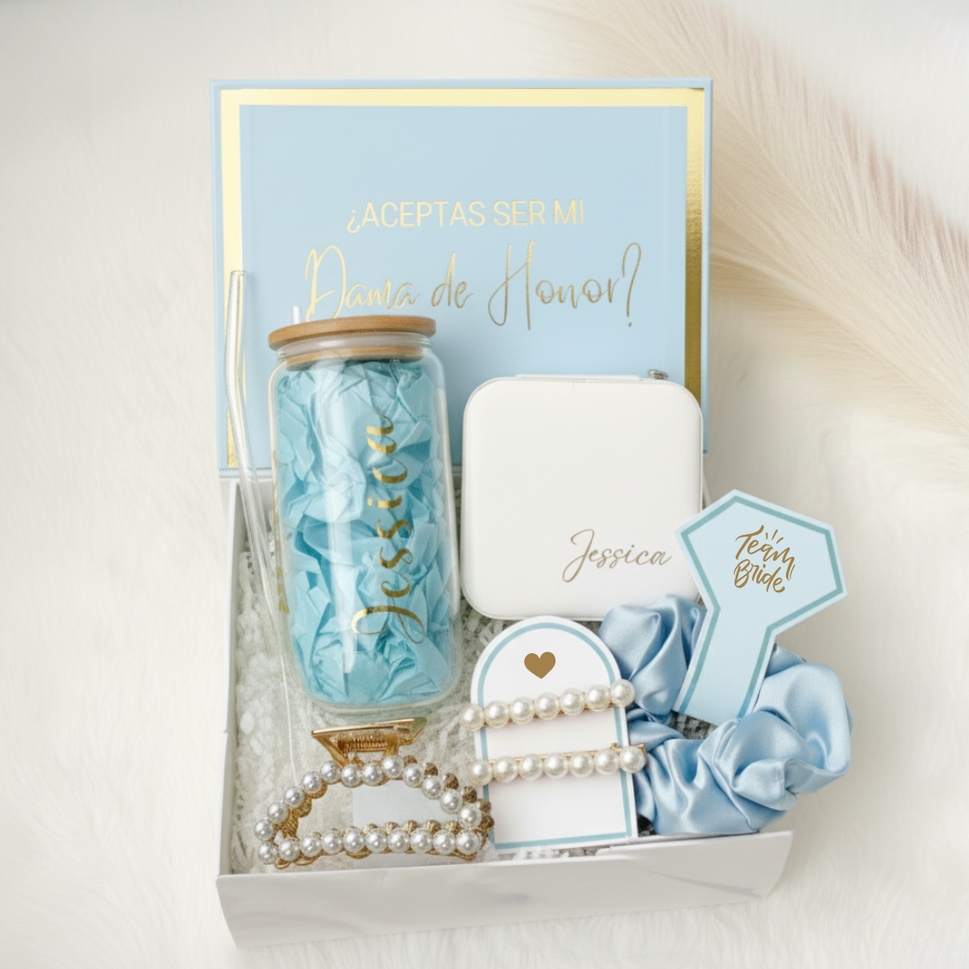 Caja Premium Propuesta Dama De Honor Personalizada