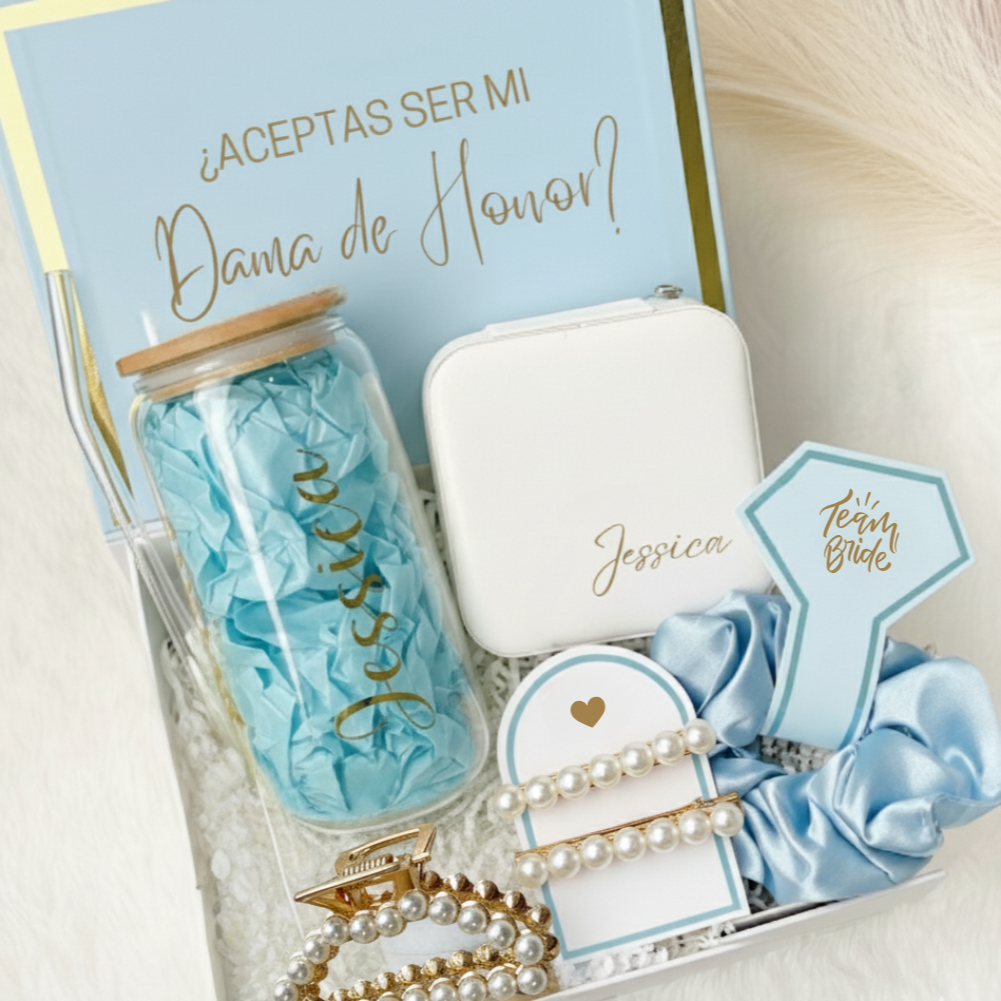 Caja Premium Propuesta Dama De Honor Personalizada