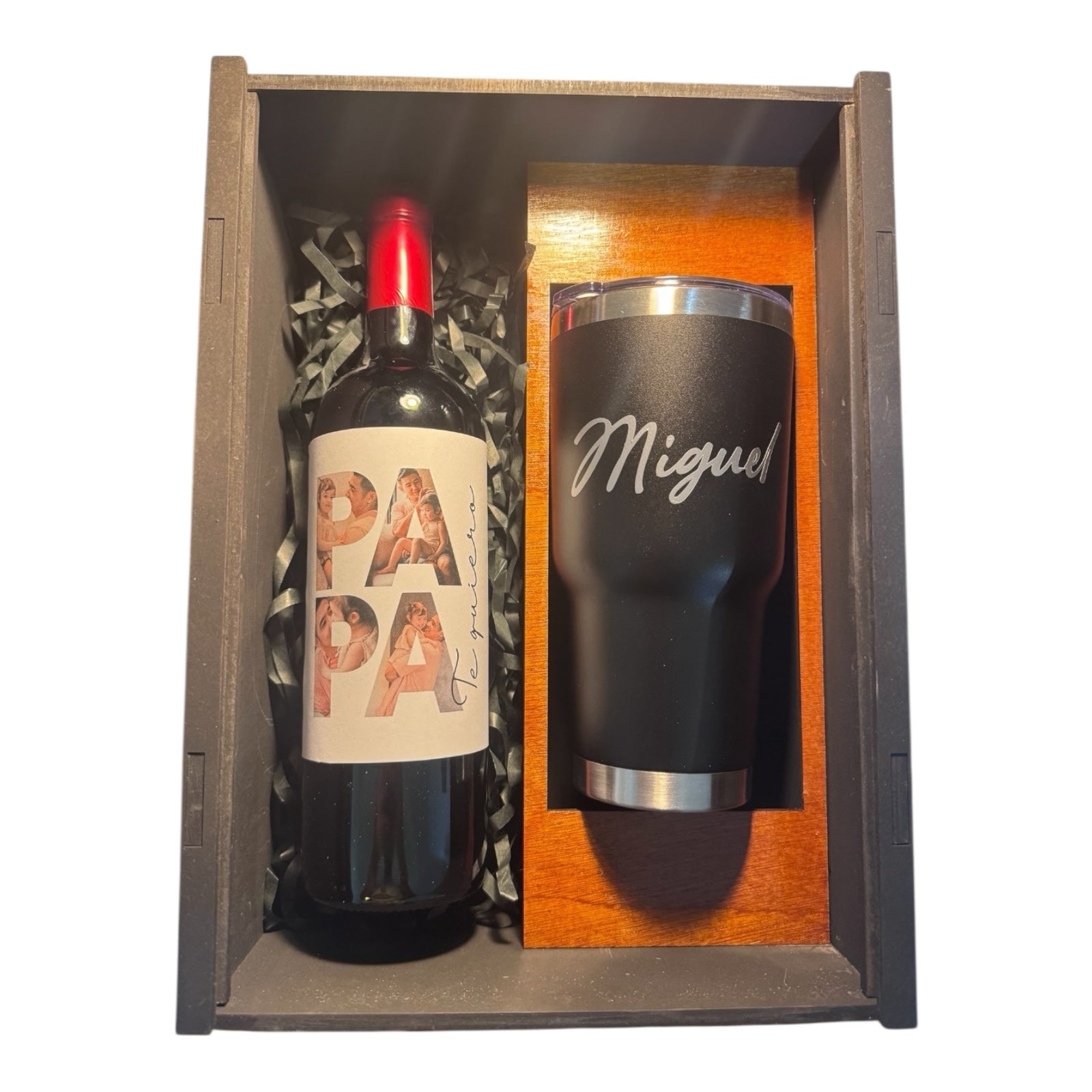 Caja regalo madera para día del Padre