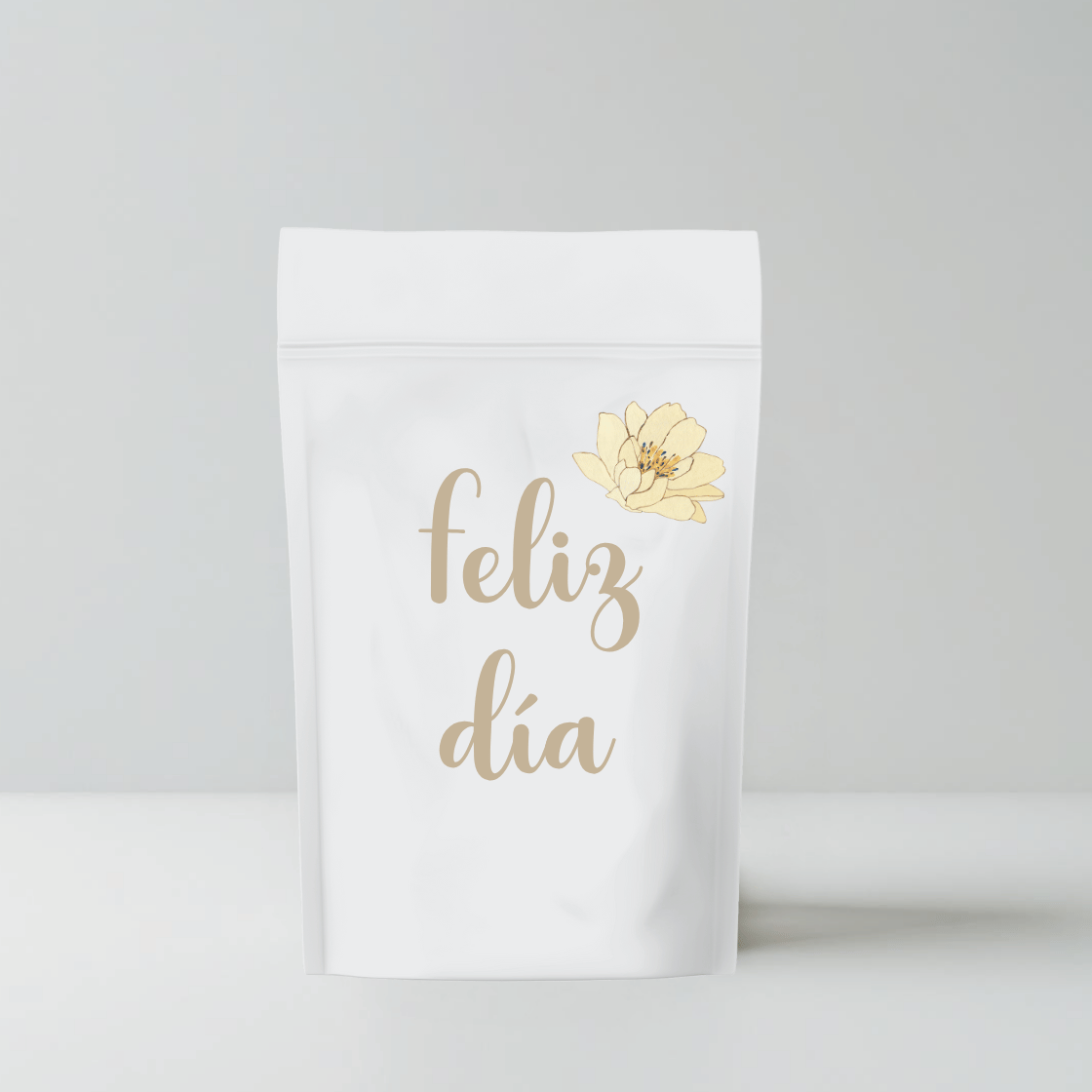 Bolsa de café con mensaje personalizable