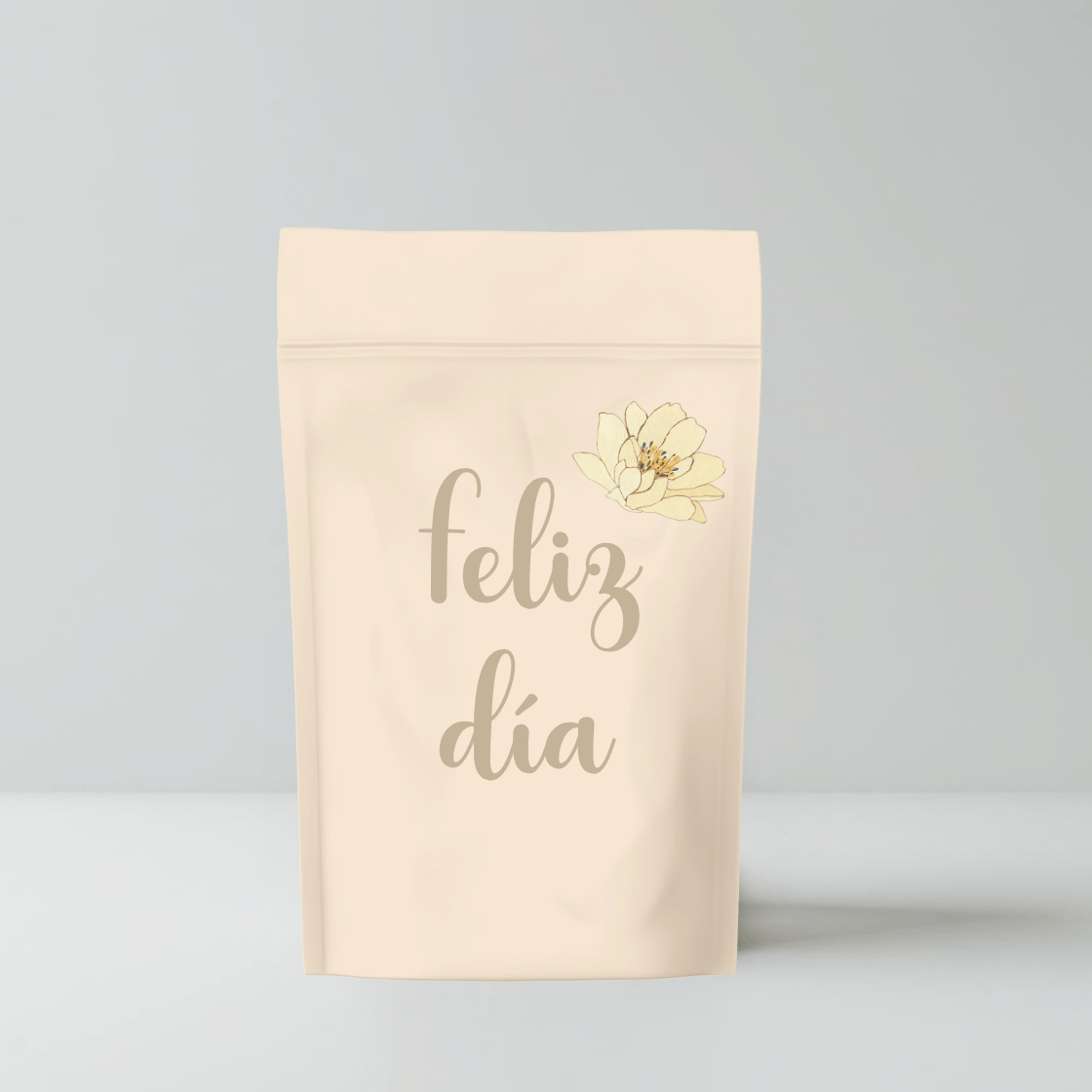 Bolsa de café con mensaje personalizable