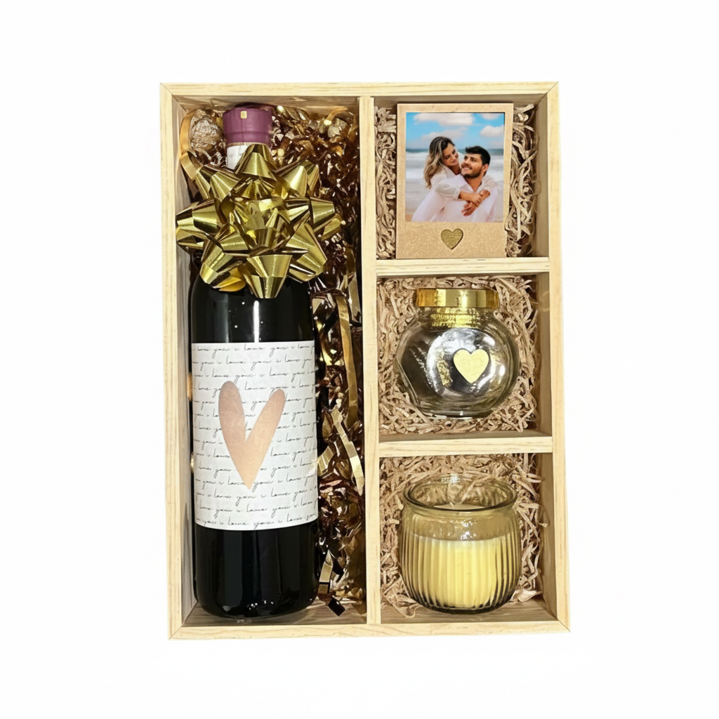 Botella de vino personalizada Gift Box - Envia Tu Regalo
