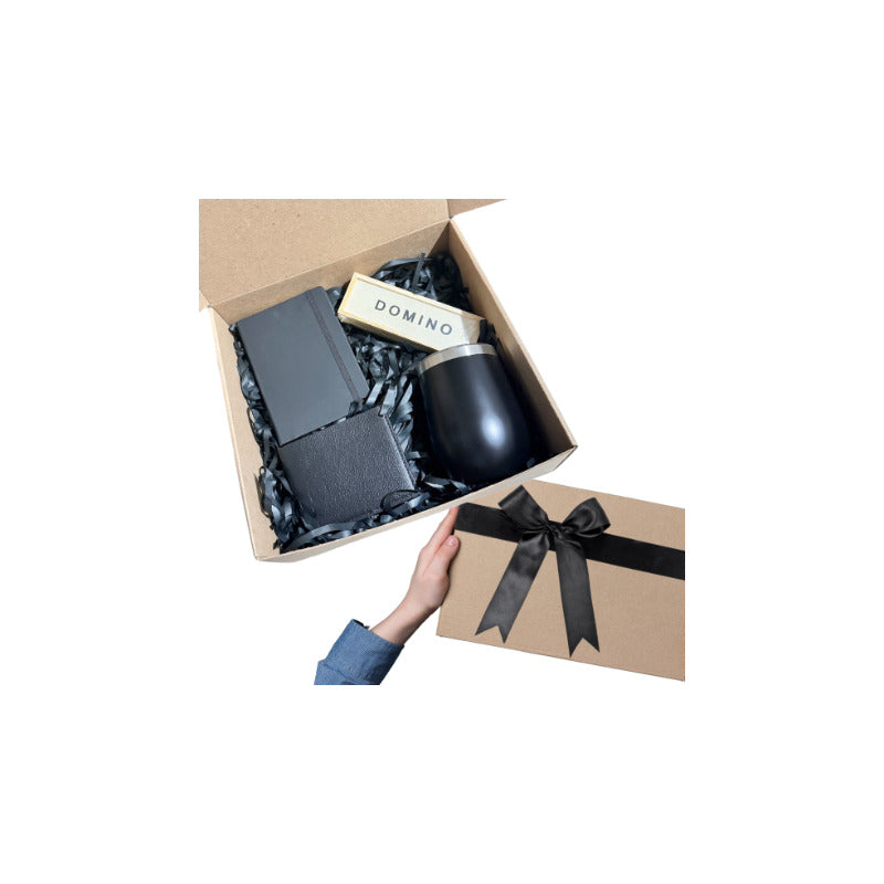 Regalo Para Hombre Set De Accesorios Termo Libreta Domino