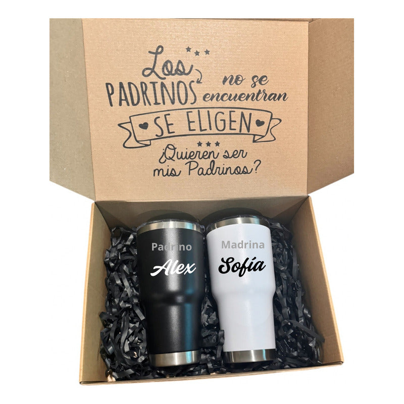 Caja Para Pedir Padrinos Termos 30oz - Envia Tu Regalo