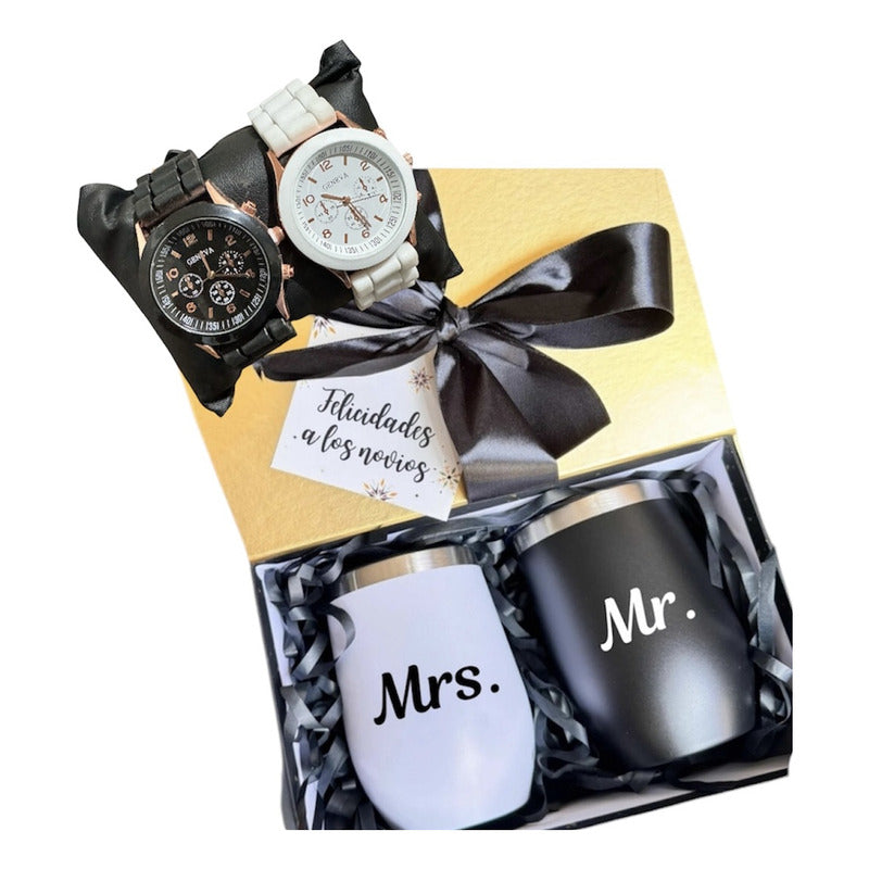 Caja Regalo Con Termos Personalizados Boda Padrinos - Envia Tu Regalo