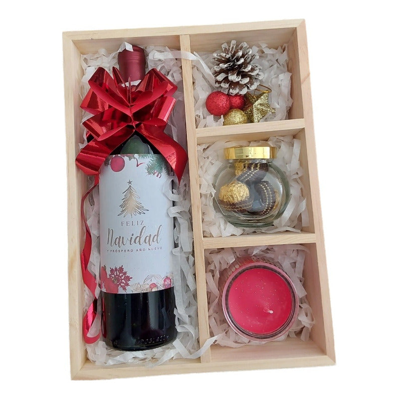 Regalo Navidad AÃ±o Nuevo Botella De Vino Personalizada - Envia Tu Regalo