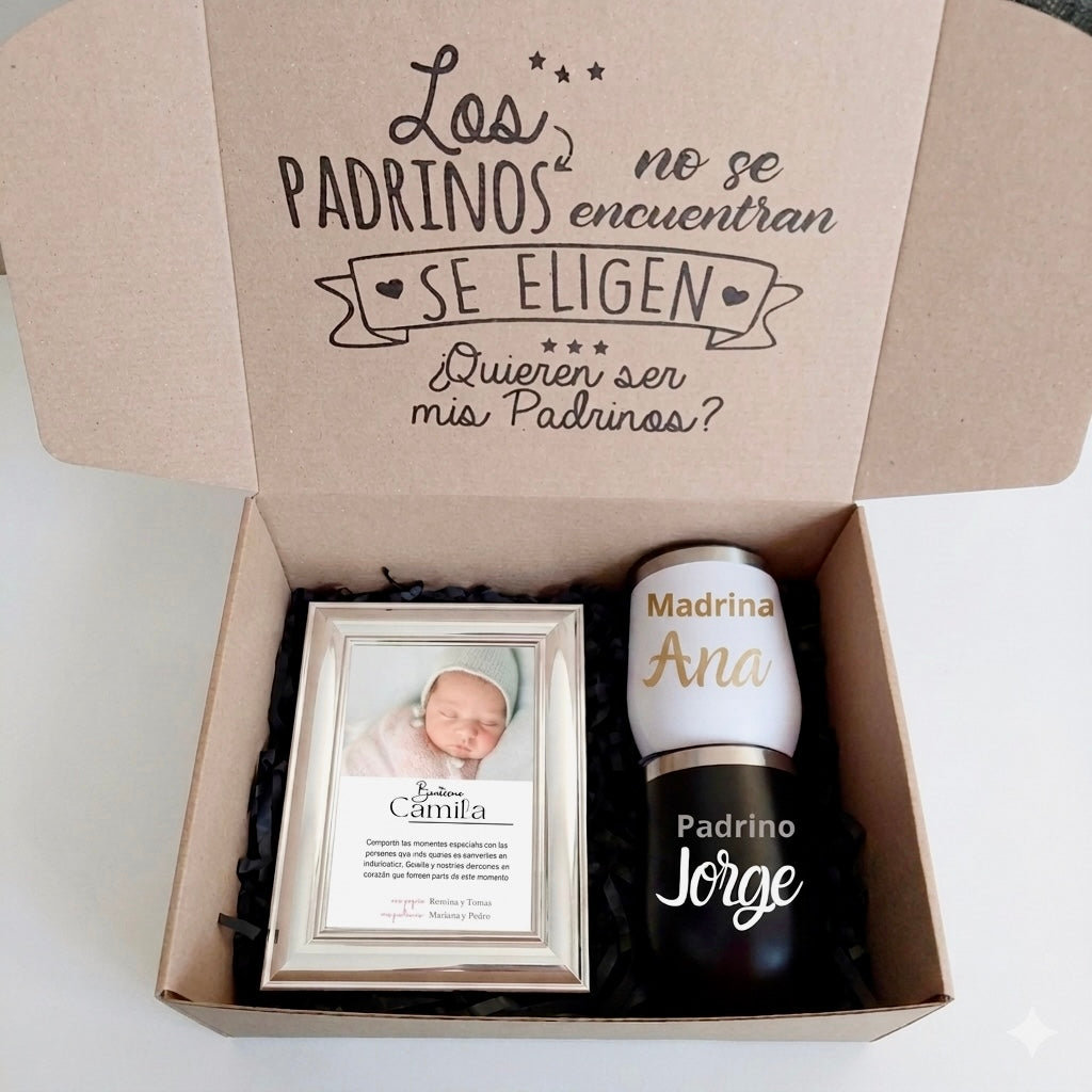Caja regalo propuesta padrinos