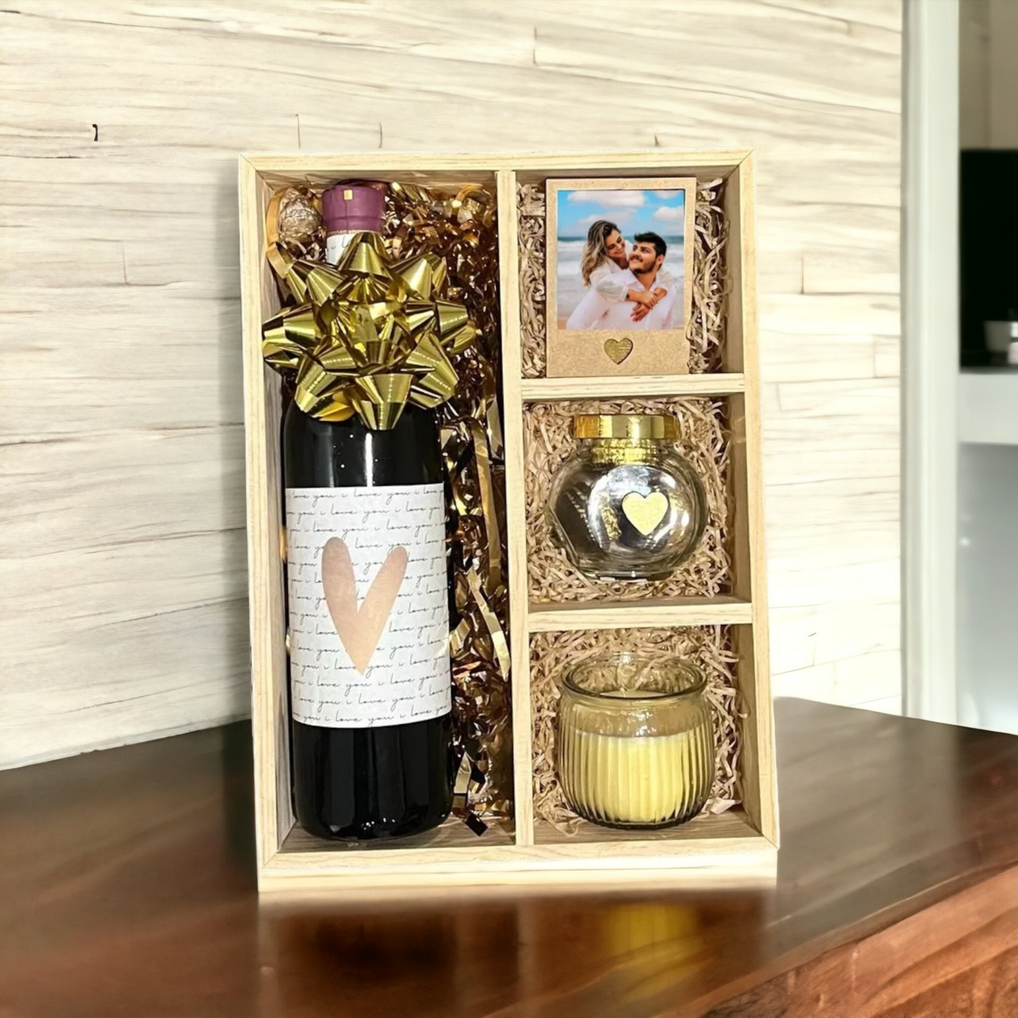 Botella de vino personalizada Gift Box