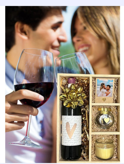 Botella de vino personalizada Gift Box